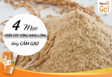 Chữa dày sừng nang lông bằng cám gạo