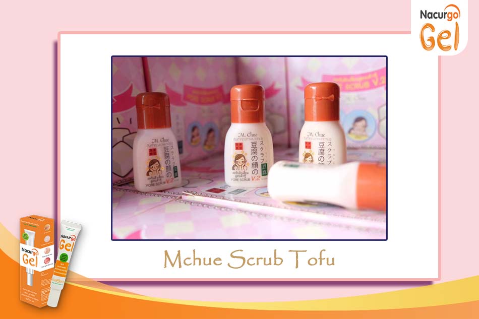 Kem trị mụn đầu đen Mchue Scrub Tofu của Thái Lan