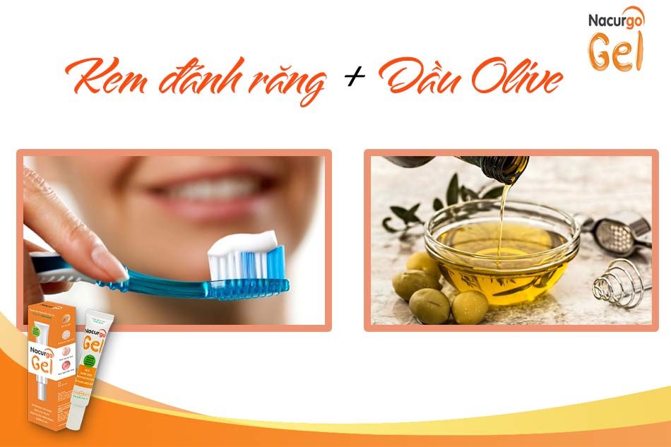 Kem đánh răng và dầu olive có khả năng ngăn ngừa mụn bọc