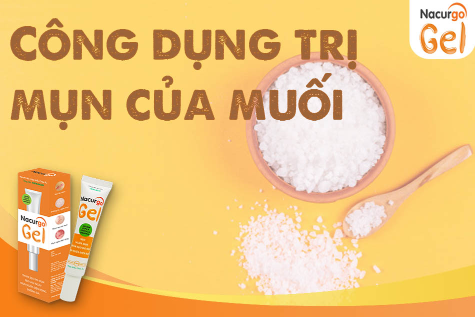 Công dụng trị mụn của muối