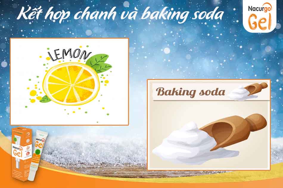 Kết hợp chanh và baking soda