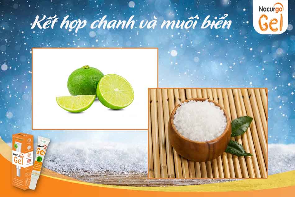 Sử dụng kết hợp chanh tươi và muối trắng