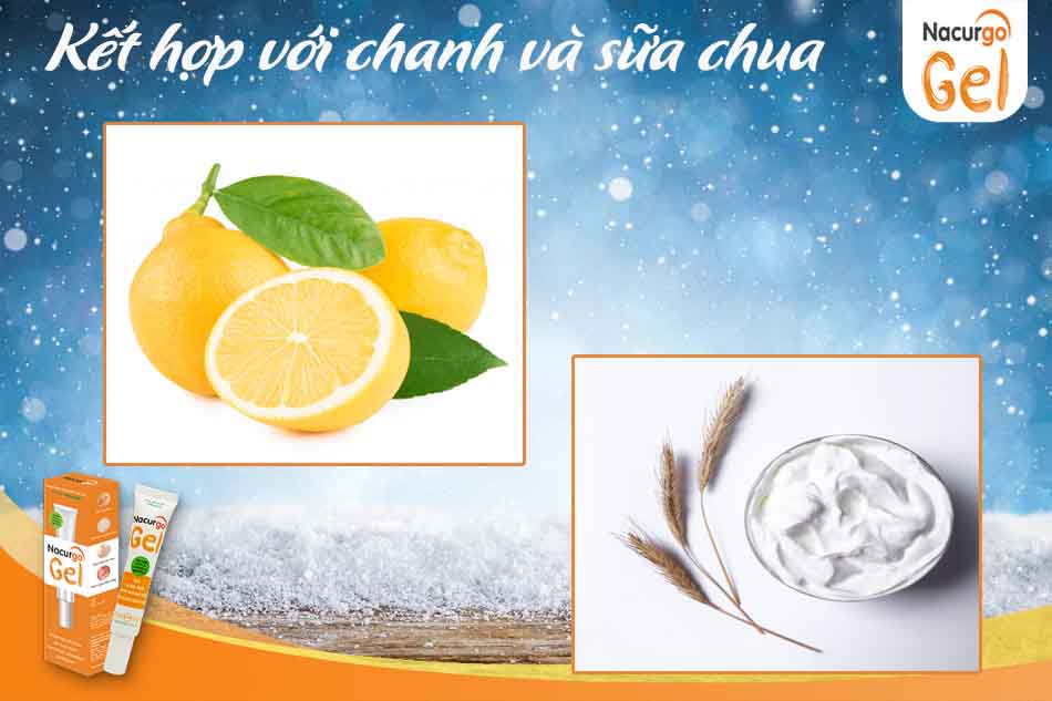 Mặt nạ trị mụn bằng chanh và sữa chua