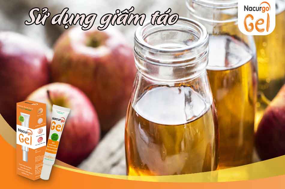 Dùng giấm táo trị mụn