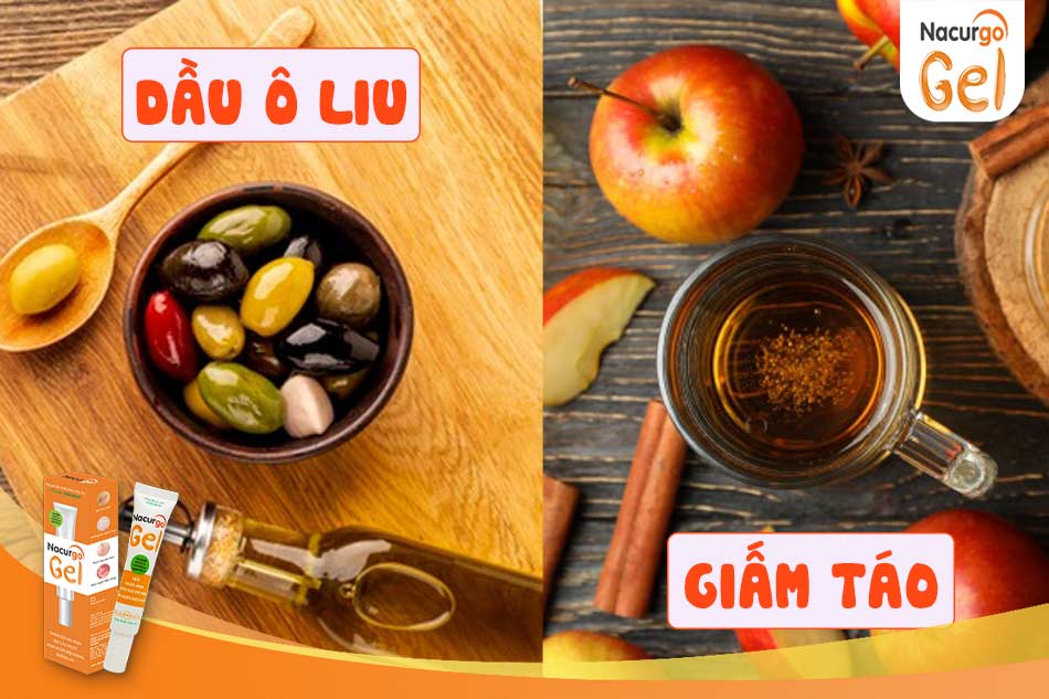 Trị mụn bằng giấm táo và dầu ô liu