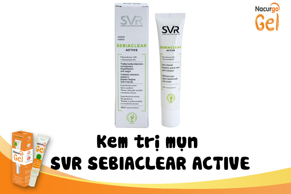 Kem trị mụn SVR SEBIACLEAR ACTIVE cung cấp độ ẩm và giúp giảm mụn hiệu quả