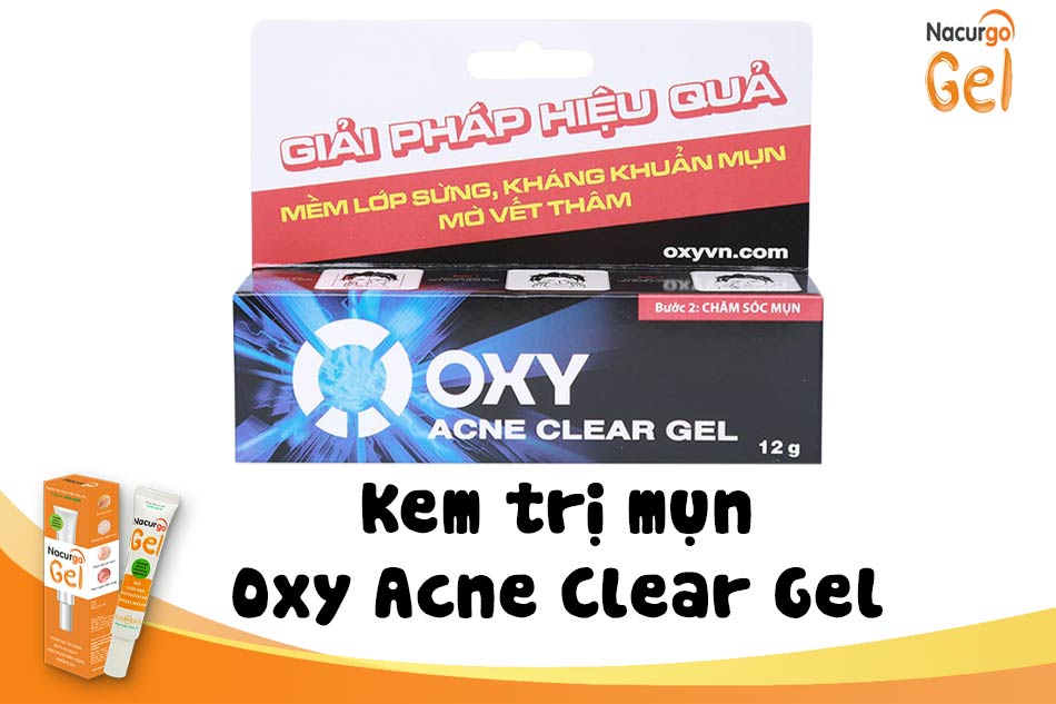 Kem trị mụn cho nam giới Oxy Acne Clear Gel