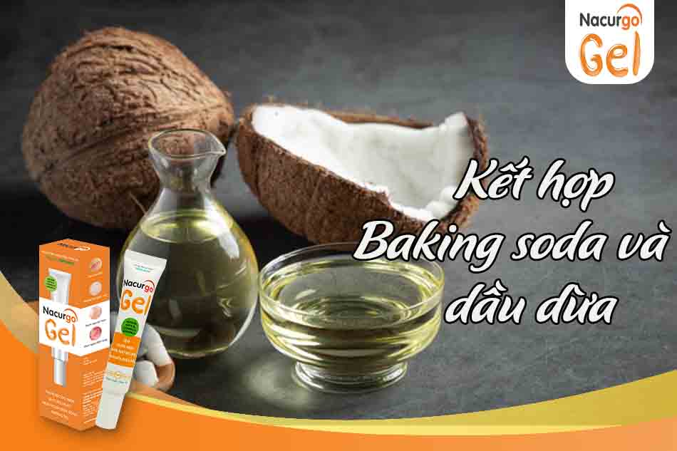 Kết hợp baking soda và dầu dừa