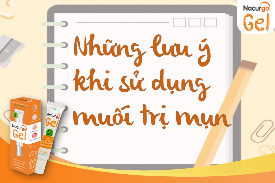 Lưu ý khi sử dụng muối trị mụn tại nhà