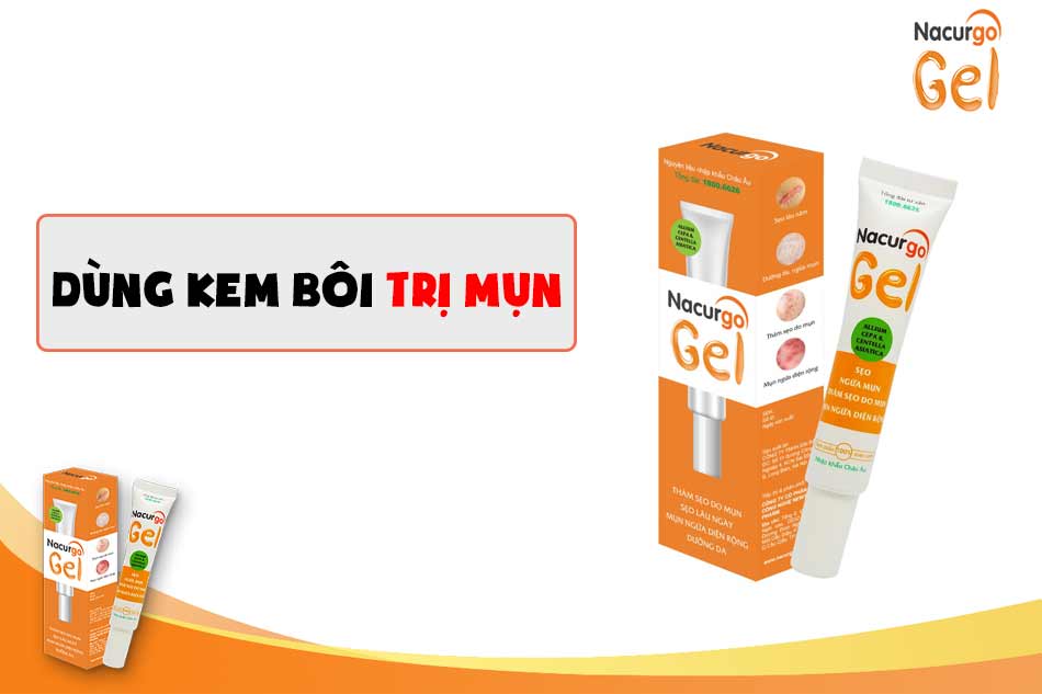 Dùng kem bôi Narcugo Gel - trị mụn trứng cá ở lưng hiệu quả