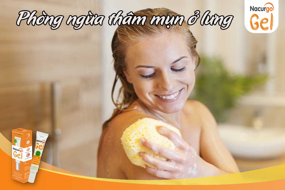 Phòng ngừa tình trạng thâm mụn ở lưng