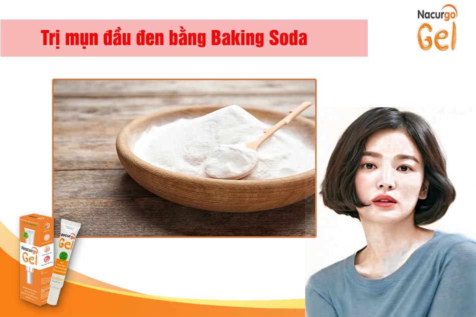 Baking soda trị mụn đầu đen