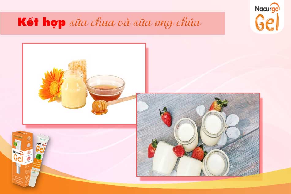 Mẹo trị mụn bằng sữa ong chúa kết hợp sữa chua không đường