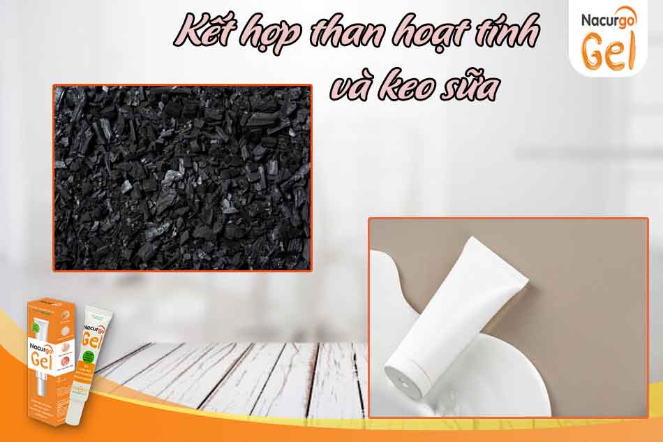 Làm gel lột mụn từ than hoạt tính với keo sữa