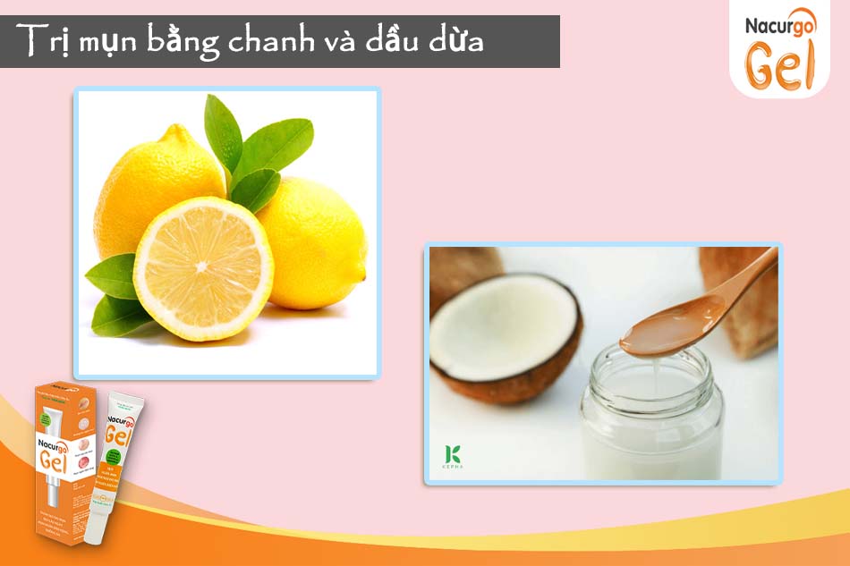 Dầu dừa kết hợp cùng chanh