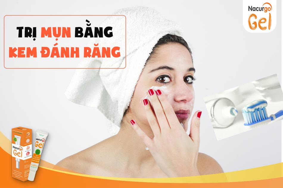 Trị mụn bằng kem đánh răng