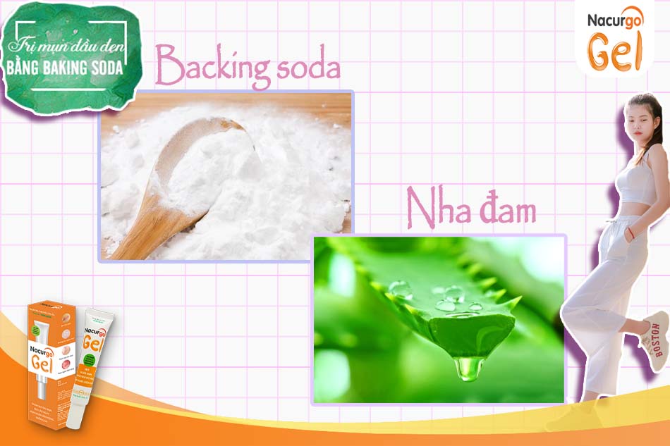 Backing Soda và Nha đam là hai nguyên liệu thường xuyên được nhiều chị em sử dụng