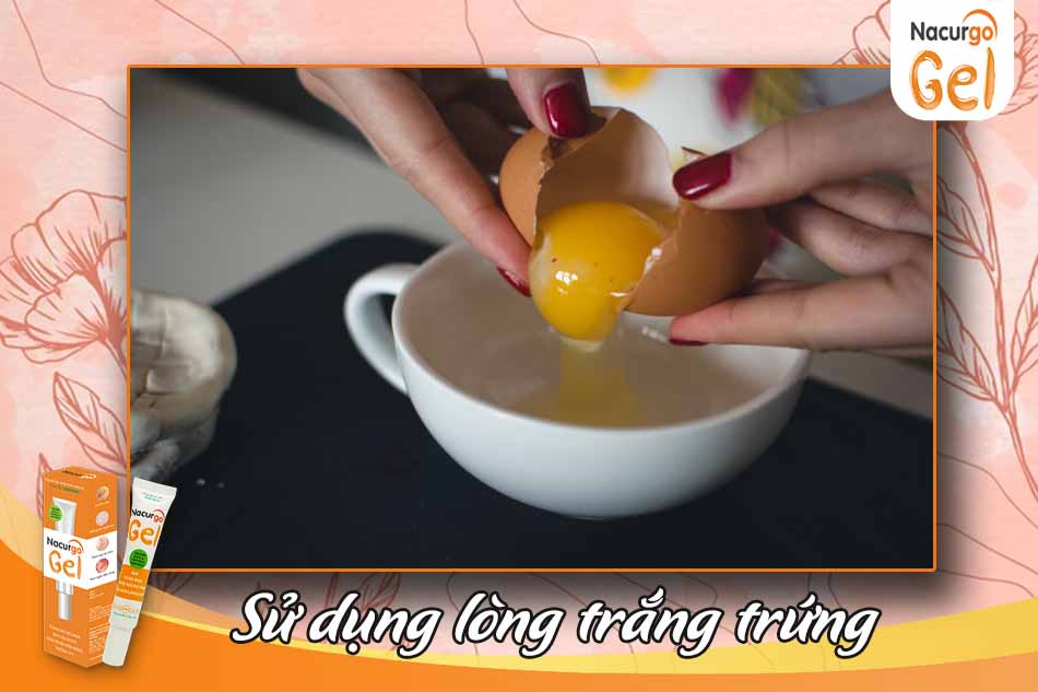 Dùng lòng trắng trứng trị mụn đầu đen