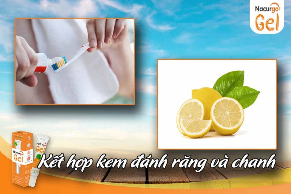 Kem đánh răng và chanh đánh bay vết thâm lâu năm