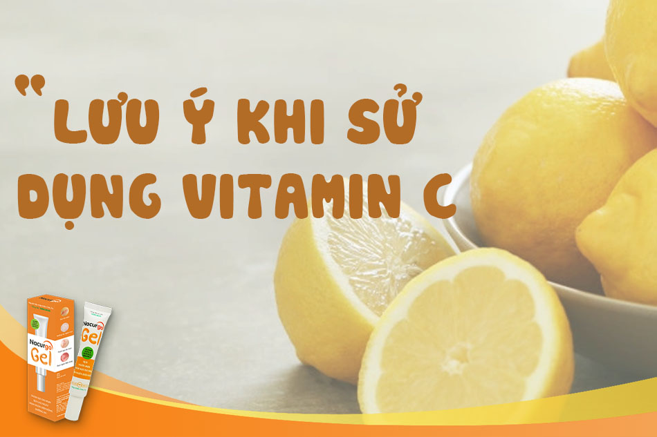 Lưu ý khi trị thâm mụn bằng vitamin 