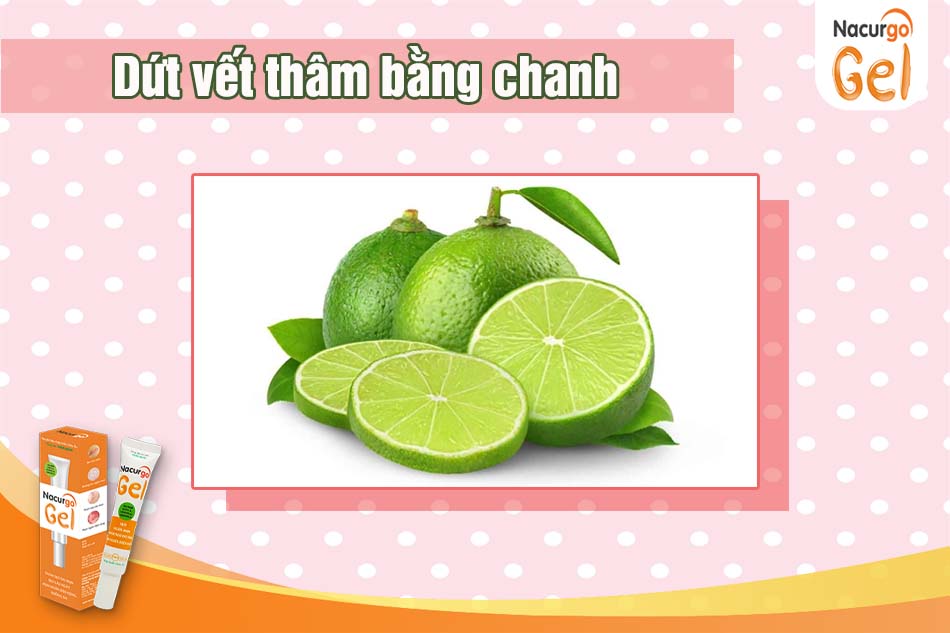 Dứt điểm vết thâm bằng chanh