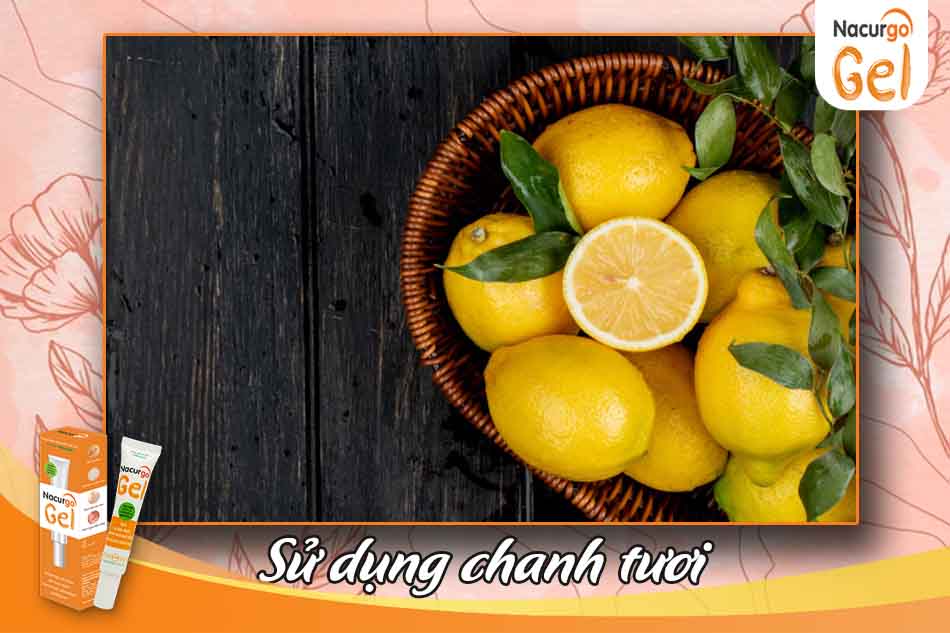 Sử dụng chanh trị mụn đầu đen