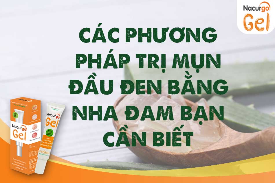 Phương pháp trị mụn đầu đen bằng nha đam