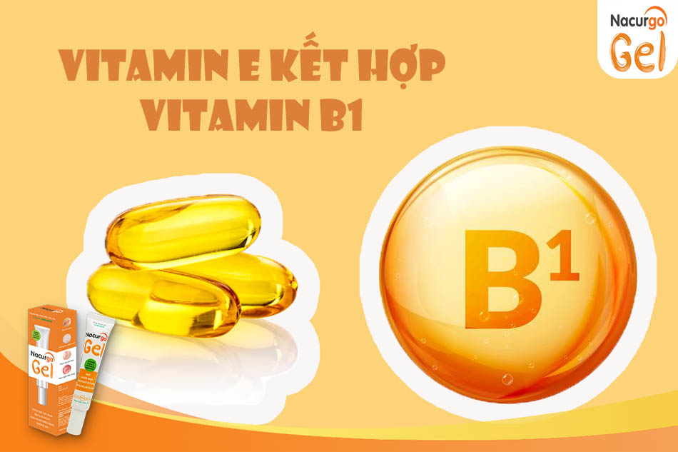 Trị thâm mụn bằng Vitamin E và Vitamin B1